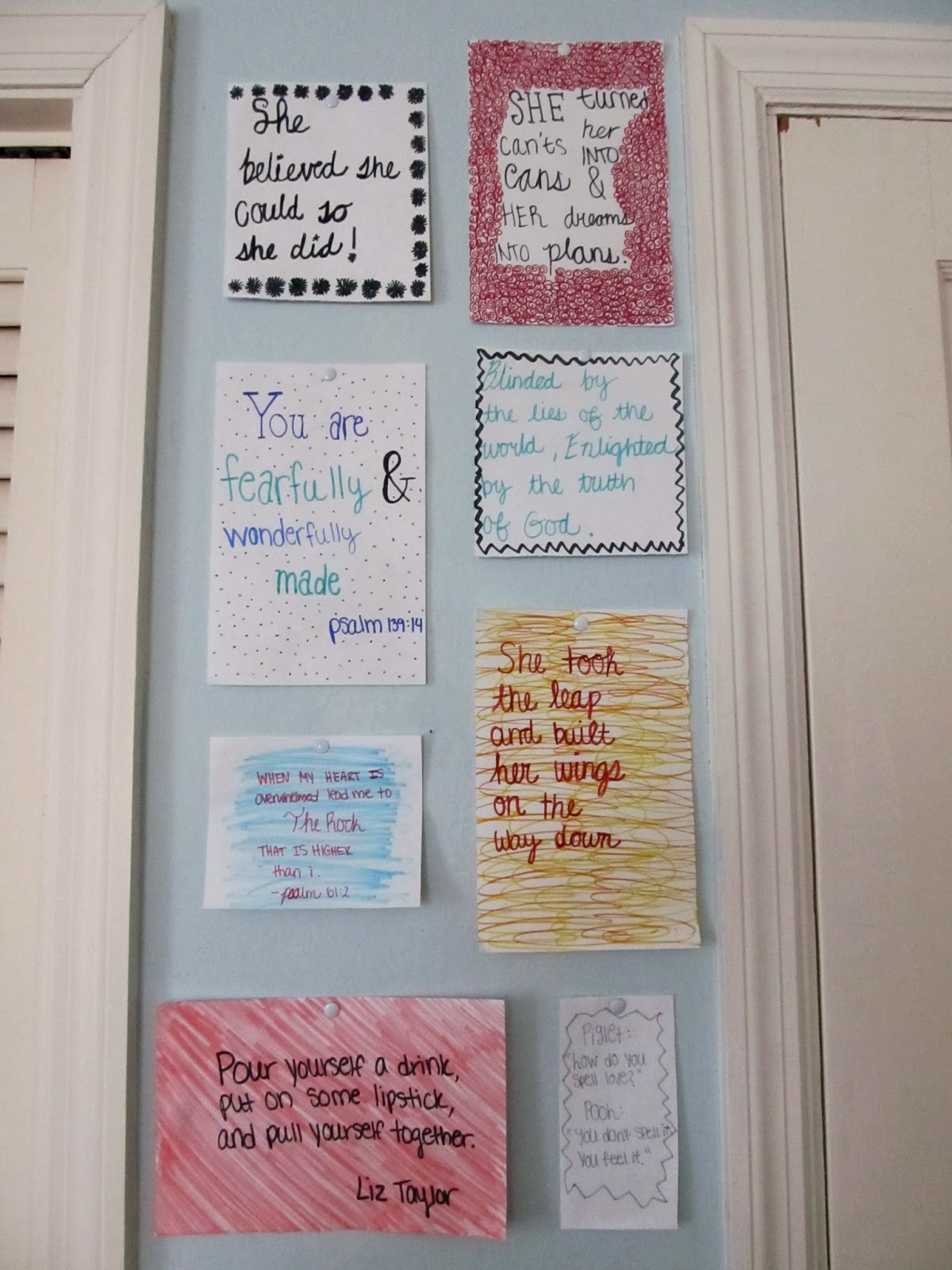 All Things Natalie Christa DIY Inspirational Quote Wall
